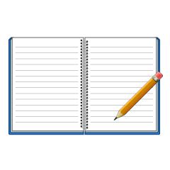 Open Notebook Clip Art Free PNG Image｜Illustoon