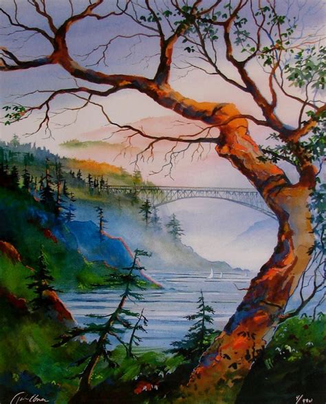 Art I love: Landscape | Watercolor trees, Landscape paintings, Abstract flower painting