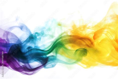 Rainbow smoke background. AI generative Stock Illustration | Adobe Stock