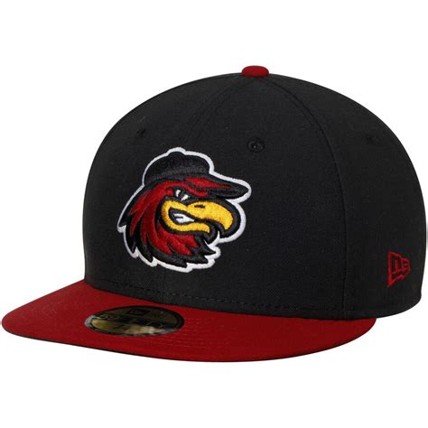 New Era Rochester Red Wings Black/Red Authentic Home 59FIFTY Fitted Hat