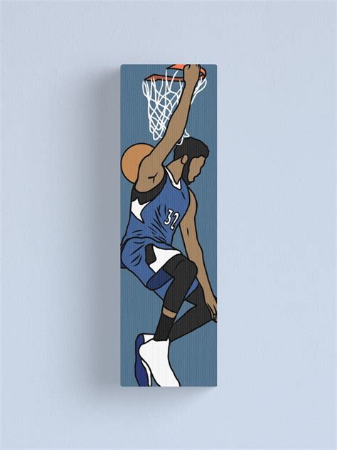 "Karl-Anthony Towns Slam Dunk" Canvas Print by RatTrapTees | Redbubble