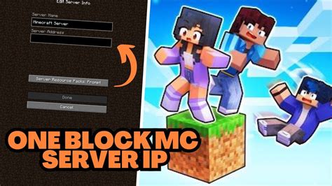 Minecraft One Block MC Server IP Address