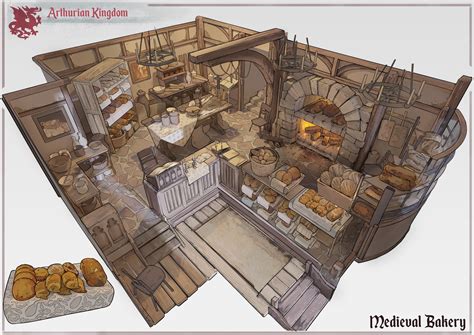 ArtStation - Arthurian Kingdom - Medieval Bakery