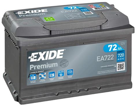 Buy Exide Premium EA722 TYPE 100/096 Car Van Battery - 12V 72Ah 720A - 4 Years Warranty (Please ...