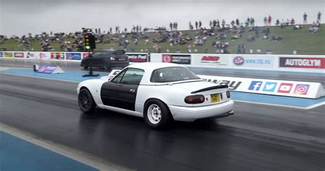 Watch A 2JZ-Swapped Mazda Miata Crack Into The 10s