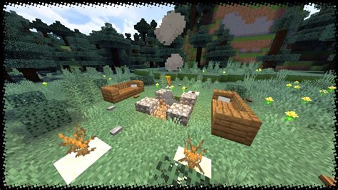 ⚠Minecraft: how to make campfire design - YouTube