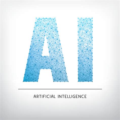 Artificial intelligence letters gray background - Electronic Products ...