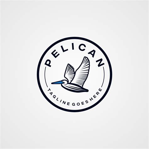 Pelican logo line art design graphic inspiration 21556848 Vector Art at Vecteezy