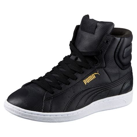 Lyst - Puma Vikky Mid Deboss Women's Sneakers in Black