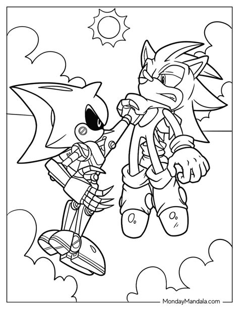 24 Metal Sonic Coloring Pages (Free PDF Printables)