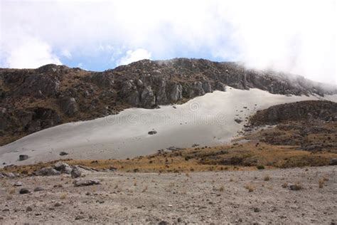 Glacier Volcano Nevado Del Ruiz Stock Image - Image of climate ...