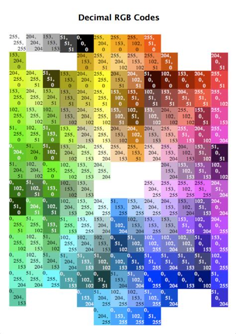 FREE 6+ Useful Sample RGB Color Chart Templates in PDF