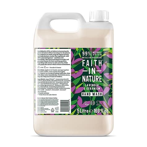 Faith in Nature Lavender & Geranium Hand Wash 5L