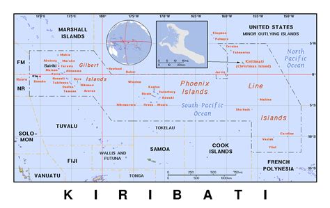 Kiribati Political Map By Maps Com From Maps Com Worlds Largest Map ...