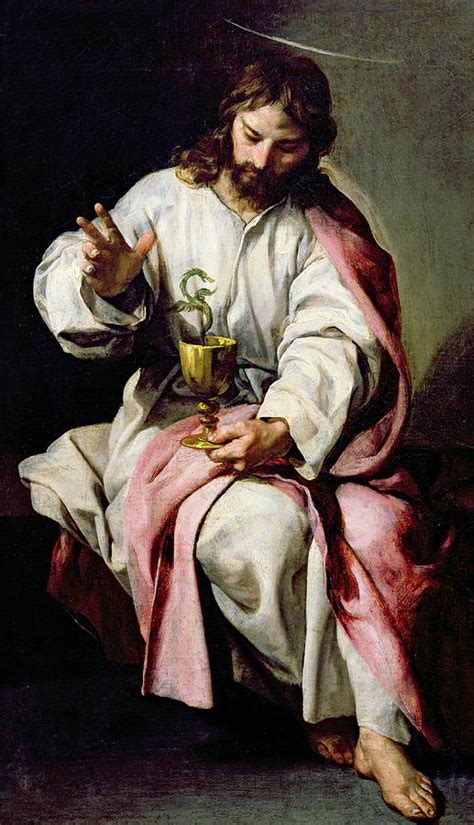 St. John The Evangelist And The Poisoned Cup Painting by Alonso Cano