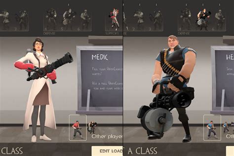 The Pensive Harpy: [Two Awesome TF2 Skins: Female Medic & Heavy]