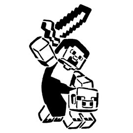 Minecraft Stencil | Free Stencil Gallery