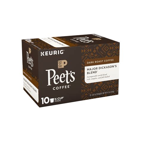 Peet's Coffee K-Cups Major Dickason's Blend, Dark Roast Coffee, 10 CT | Pick Up In Store TODAY ...