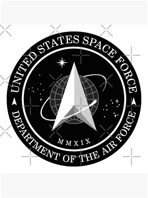 "US Space Force Official Logo - Black and White" Canvas Print for Sale by BERGULATOR | Redbubble