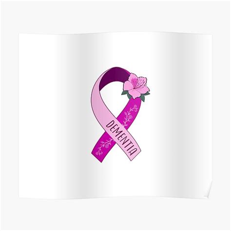 "Dementia Awareness, Dementia Ribbon" Poster for Sale by AnsDesigns | Redbubble