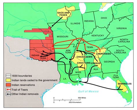 Description/Map - Indian Removal Act of 1830