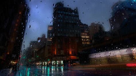 City Rain Live Wallpaper - MoeWalls