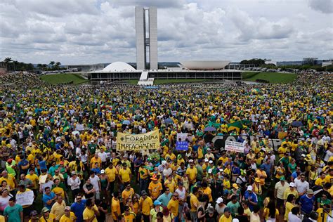 Brazil protesters march to demand President Dilma Rousseff's impeachment - CBS News