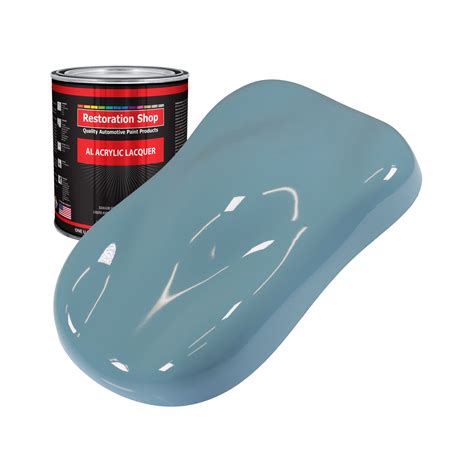 Restoration Shop - Glacier Blue Acrylic Lacquer Auto Paint - Quart Paint Color Only ...