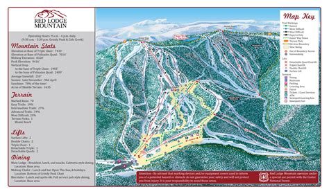 Red Lodge Mountain Trail Map | OnTheSnow