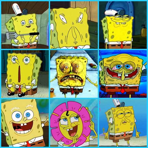 Spongebob Squarepants Different Faces