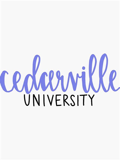 "Cedarville University" Sticker for Sale by artbyallio | Redbubble