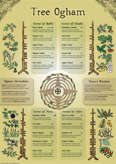 Ogham Tree Calendar - Printable Calendars AT A GLANCE