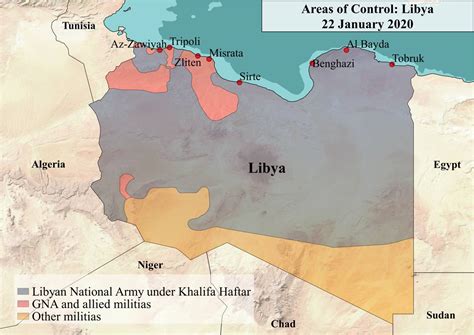 Libya Control Map 2024 - Trixi Herminia