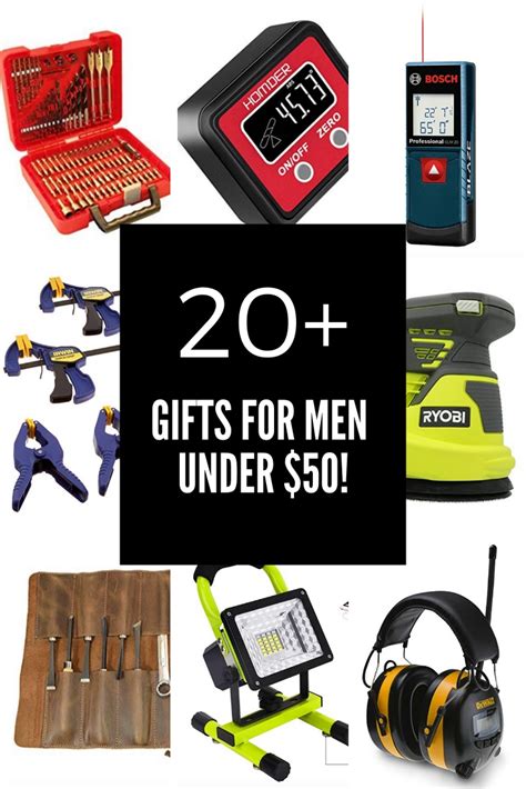 20+ Great gift ideas for men under $50! Use these as gifts, stocking stuffers, or gift exchange ...