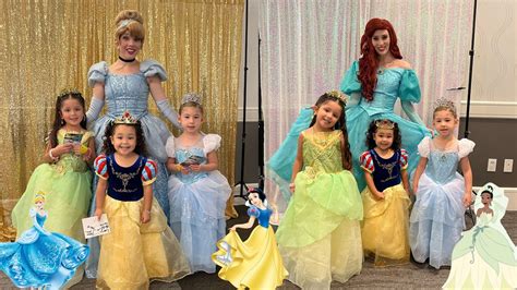 Meet and Greet DISNEY PRINCESSES @ the PRINCESS FAIRYTALE BALL 🧚 - YouTube