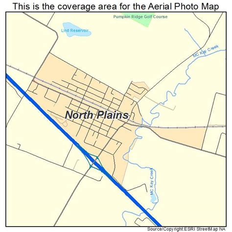 Aerial Photography Map of North Plains, OR Oregon