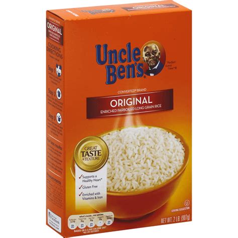 Uncle Bens Rice, Enriched, Long Grain, Parboiled/Original | Rice ...