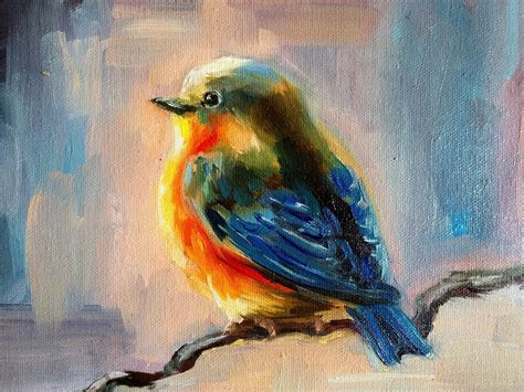 Bluebird Miniature Painting Garden Birds Wildlife Art | Wildlife art, Bird art, Painting