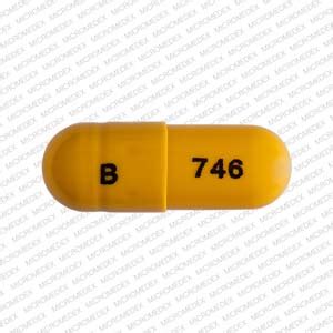 B 746 Pill Images (Yellow / Capsule-shape)