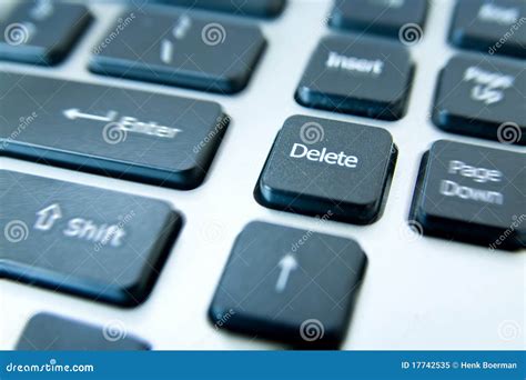 Delete button keyboard stock image. Image of letters - 17742535