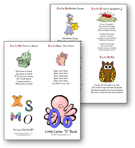 Songs and Rhymes for Letter O - The Measured Mom