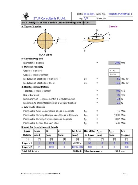 Pier Design | PDF | Stress (Mechanics) | Bending