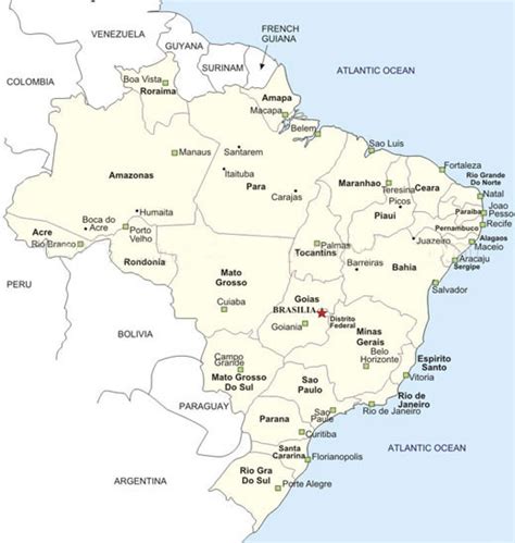 Images and Places, Pictures and Info: brazil maps with cities