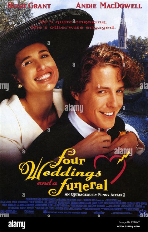 1990s UK Four Weddings and a Funeral Film Poster Stock Photo - Alamy