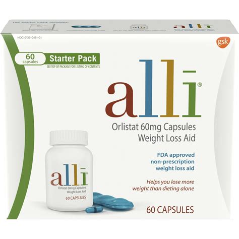 Amazon.com: alli Diet Pills for Weight Loss, Orlistat 60 mg Capsules ...