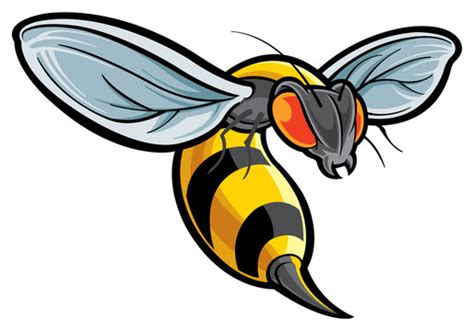 Hornet Mascot Vector Clipart