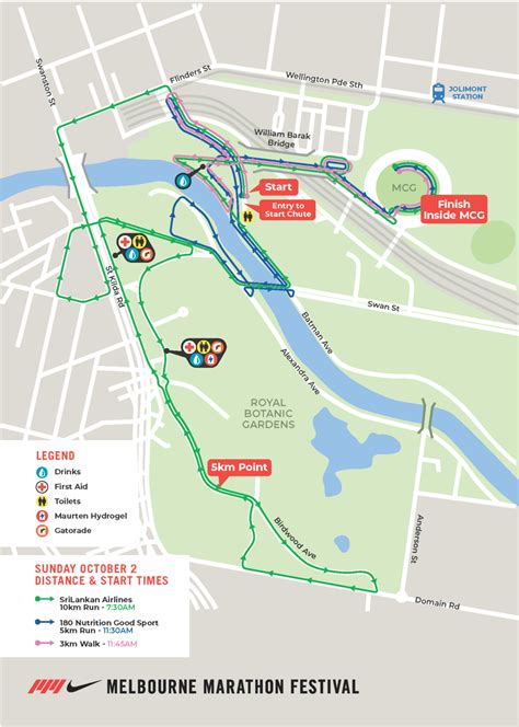 Just Released: 2022 Course Maps - Nike Melbourne Marathon Festival