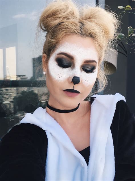 Panda Halloween costume make up #girl #halloween #costume #makeup ...