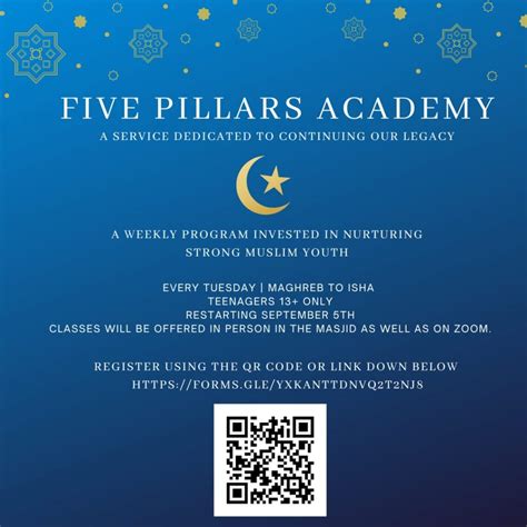 5 Pillars Academy – Fall Registration Now Open – Islamic Center of ...