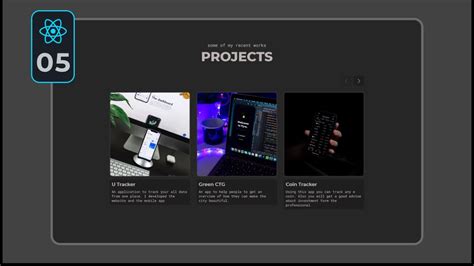 #05 Complete React Portfolio Website Project | Home (Projects Section) - YouTube